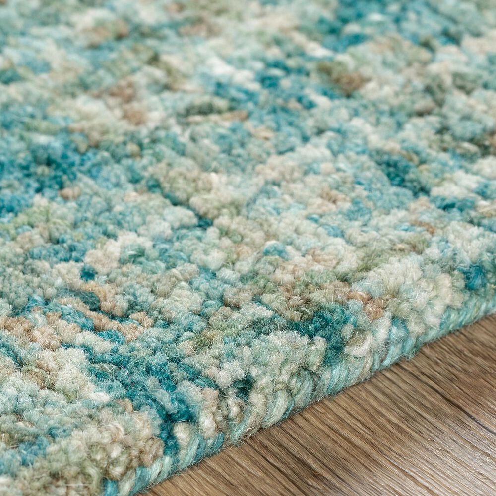Surya Emily 8&#39; x 10&#39; Green, Sage, Ivory, Teal, Brown and Seafoam Area Rug, , large
