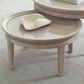 Stickley Furniture Maidsatone 28" Round Cocktail Table in Sandbank, , large