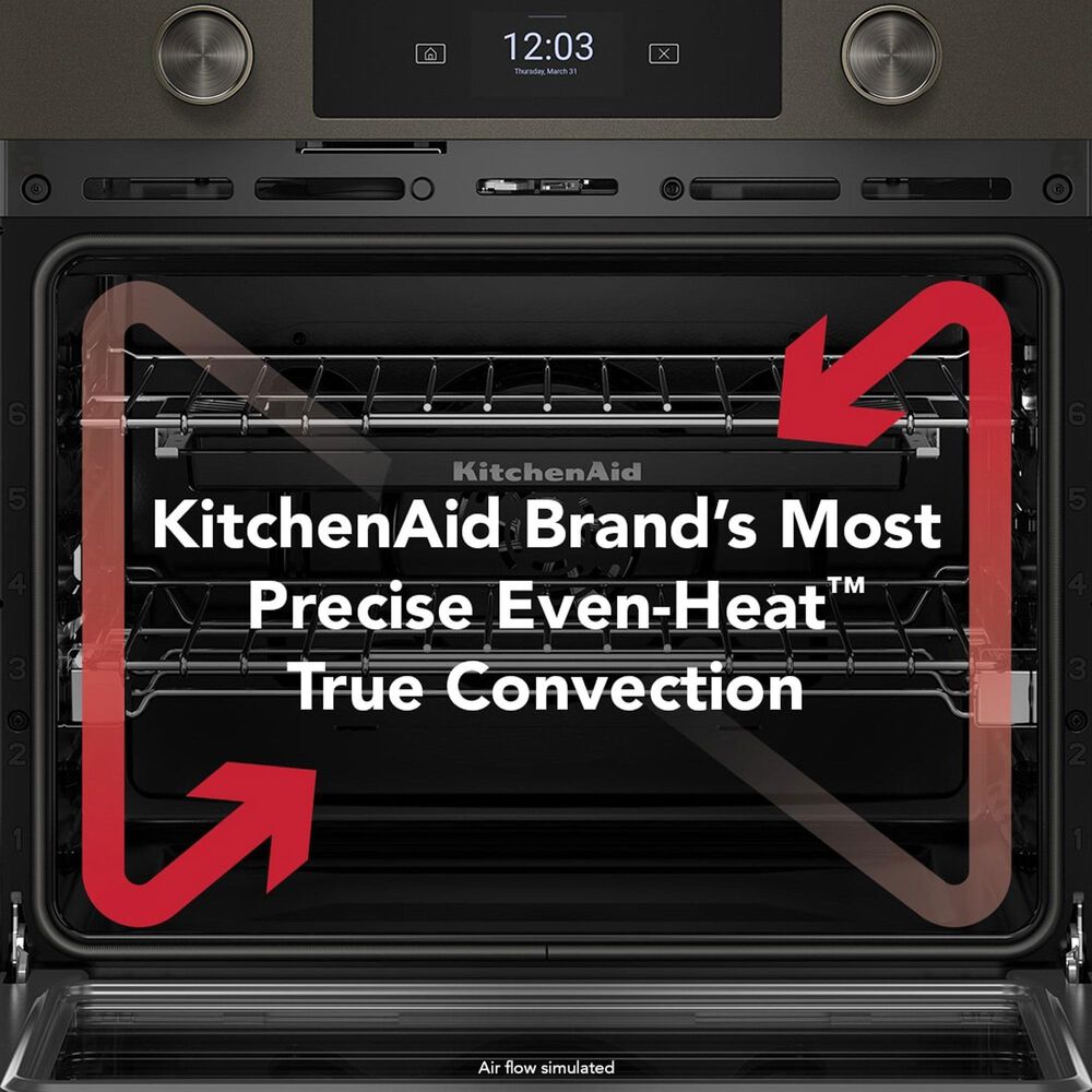 KitchenAid 2-Piece Kitchen Package with Juniper 30" Smart Double Wall Oven and Black 36" Induction Cooktop, , large