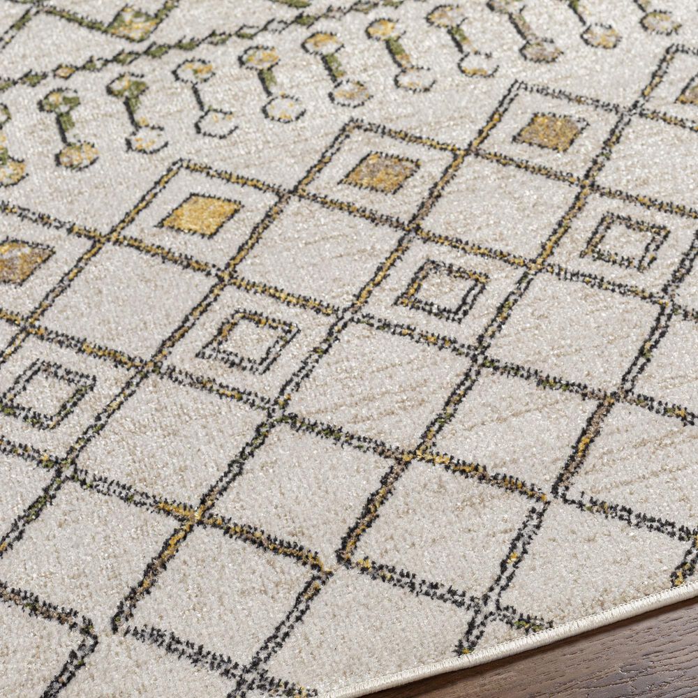 Surya Lavadora 2&#39;7&quot; x 7&#39;3&quot; Sage, Mustard, Black, Gray and Light Beige Runner, , large