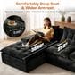 HOMLUX 2-Piece Left Facing Sectional with Chaise in Black, , large