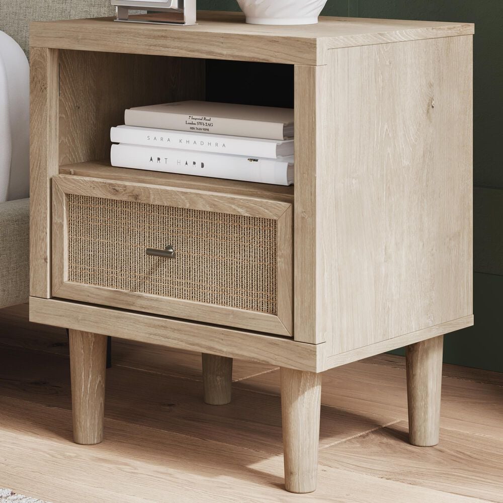 Ashley Cielden 1-Drawer Nightstand in Tan, , large
