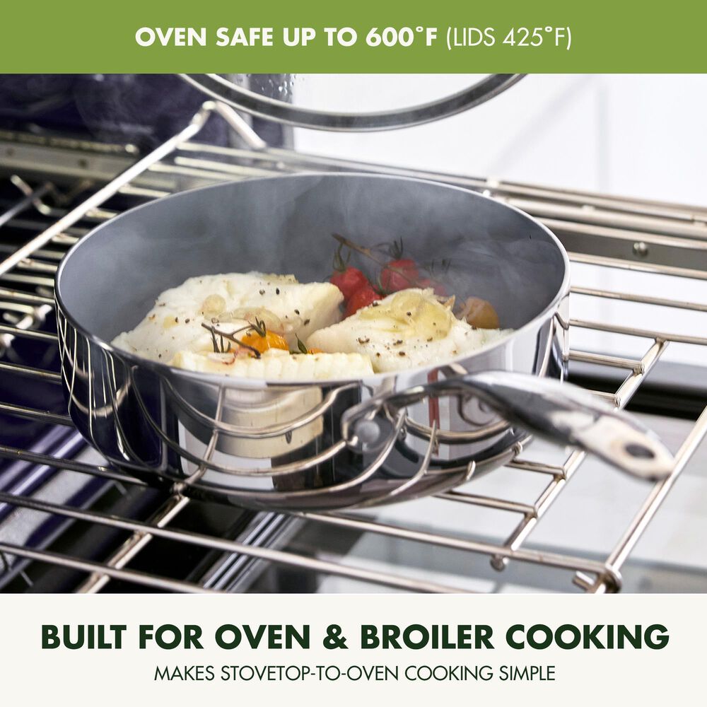 Green Pan Valencia Pro 11-Piece Cookware Set in Stainless Steel, , large
