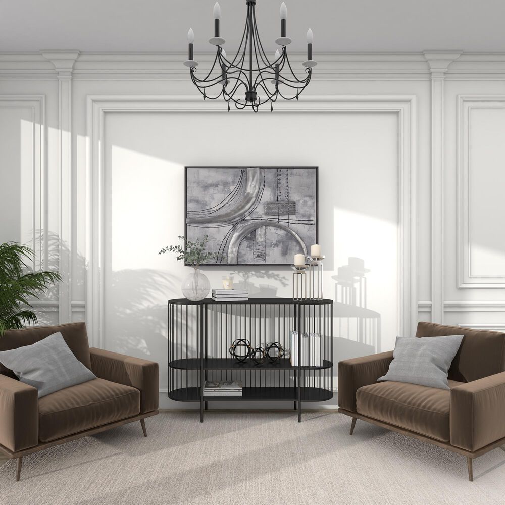 Maple and Jade 30&quot; x 40&quot; Contemporary Abstract Wall Art in Gray, White, Black and Silver, , large