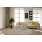 Nourison Courtyard Ivory and Silver 6" Round Indoor/Outdoor Area Rug, , large