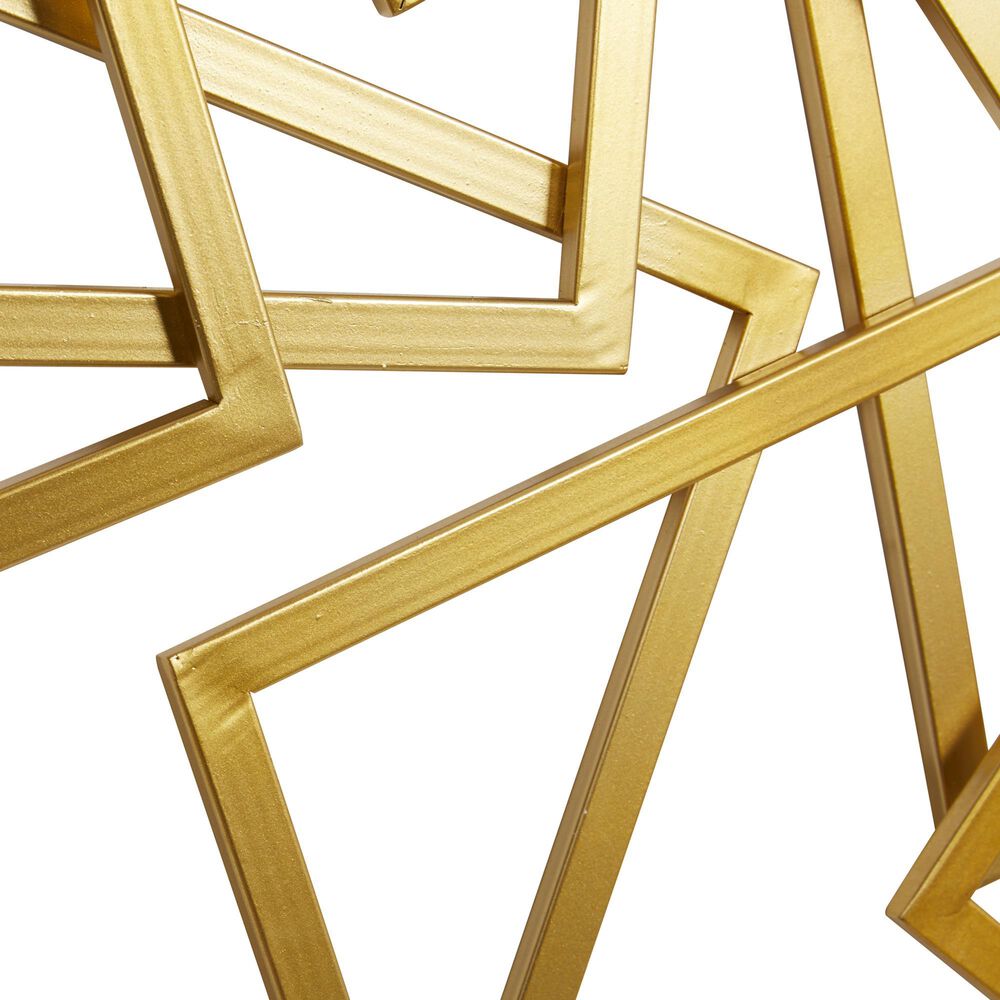 CosmoLiving by Cosmopolitan 37&quot; x 45&quot; Abstract Wall Decor in Gold, , large