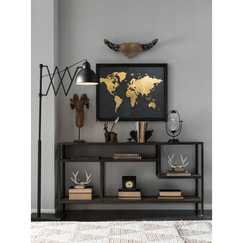 Creative Coop Decorative Metal Hourglass with White Sand in Rust, , large