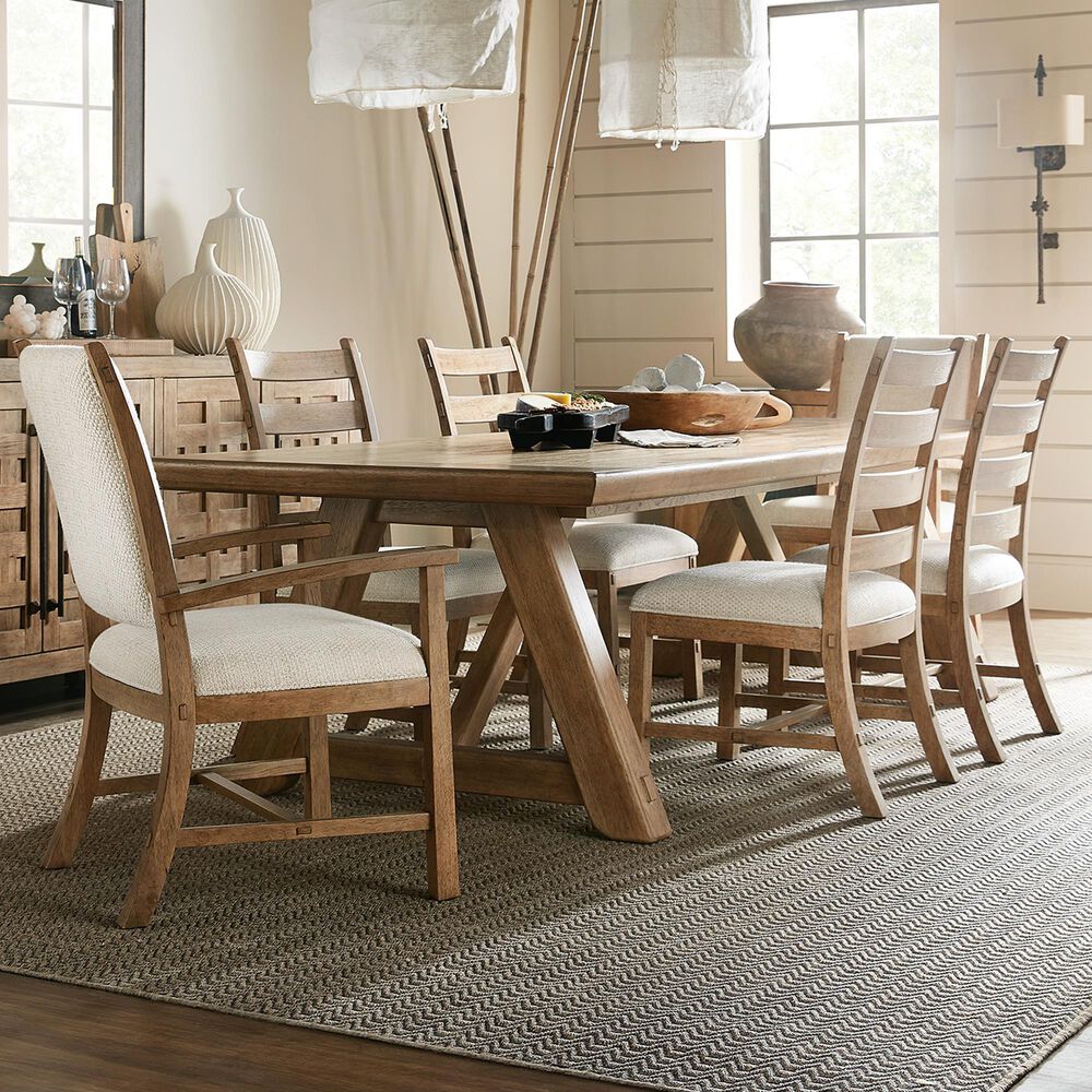 Hooker Furniture Vineyard Row 7-Piece Dining Set in Brown, , large