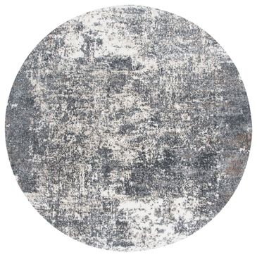 Safavieh Aston ASN705 6"7" Round Grey and Ivory Area Rug, , large