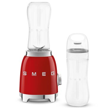 Smeg 2-Speed Personal Blender in Red and Chrome, , large