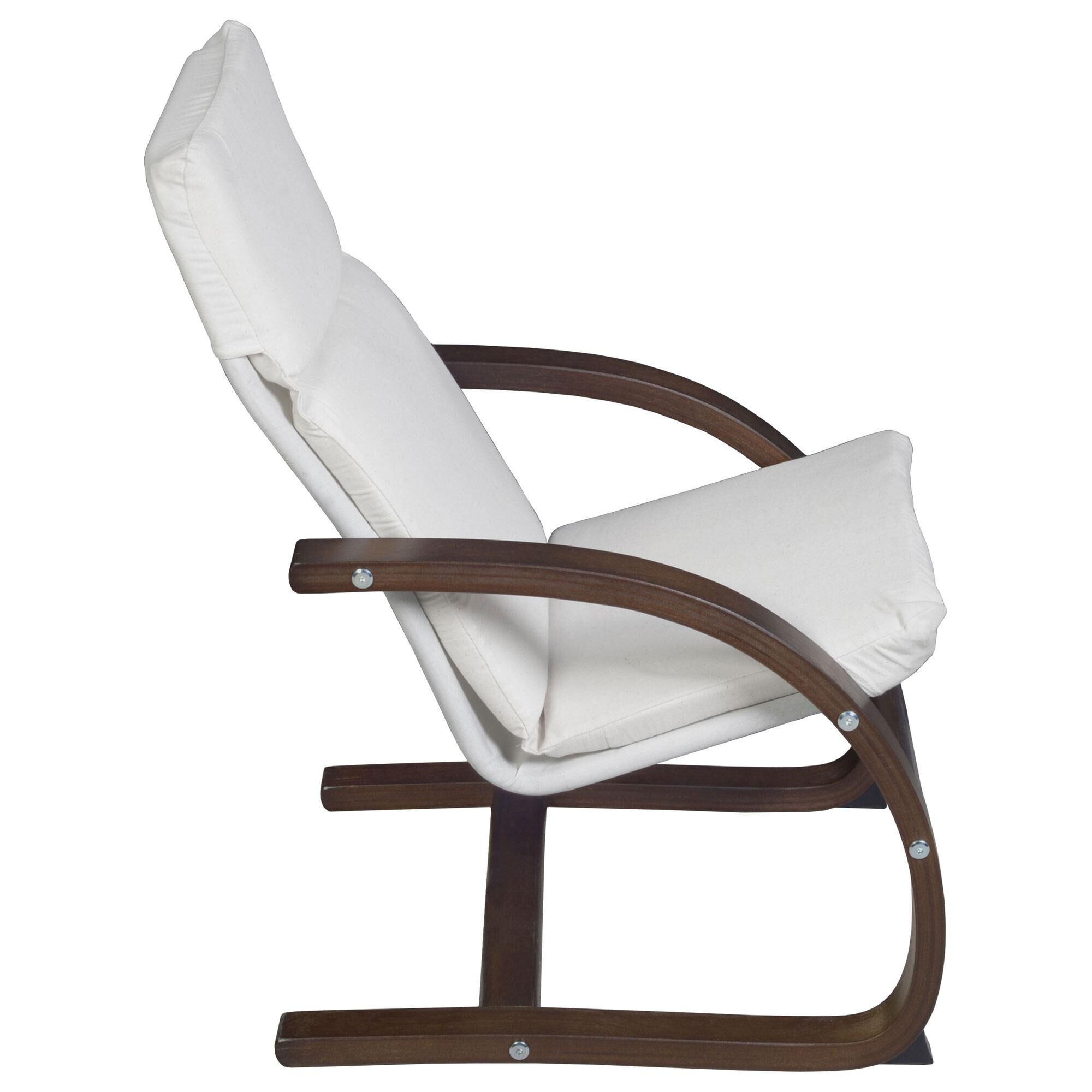 Regency Global Sourcing Niche Mia Children s Reclining Chair in Mocha Walnut Beige NFM