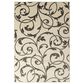 Central Oriental Terrace Tropic Macala 9"10" x 12"10" Snow and Stone Area Rug, , large