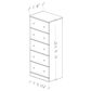 Lemoore Essential 52" 5-Drawer Chest in Storm Grey, , large