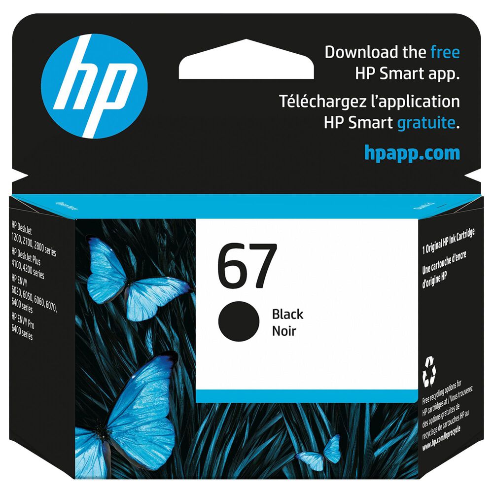 HP 67 Original Ink Cartridge in Black, , large