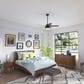 Hunter Burroughs 44" Ceiling Fan with LED Lights in Matte Black, , large
