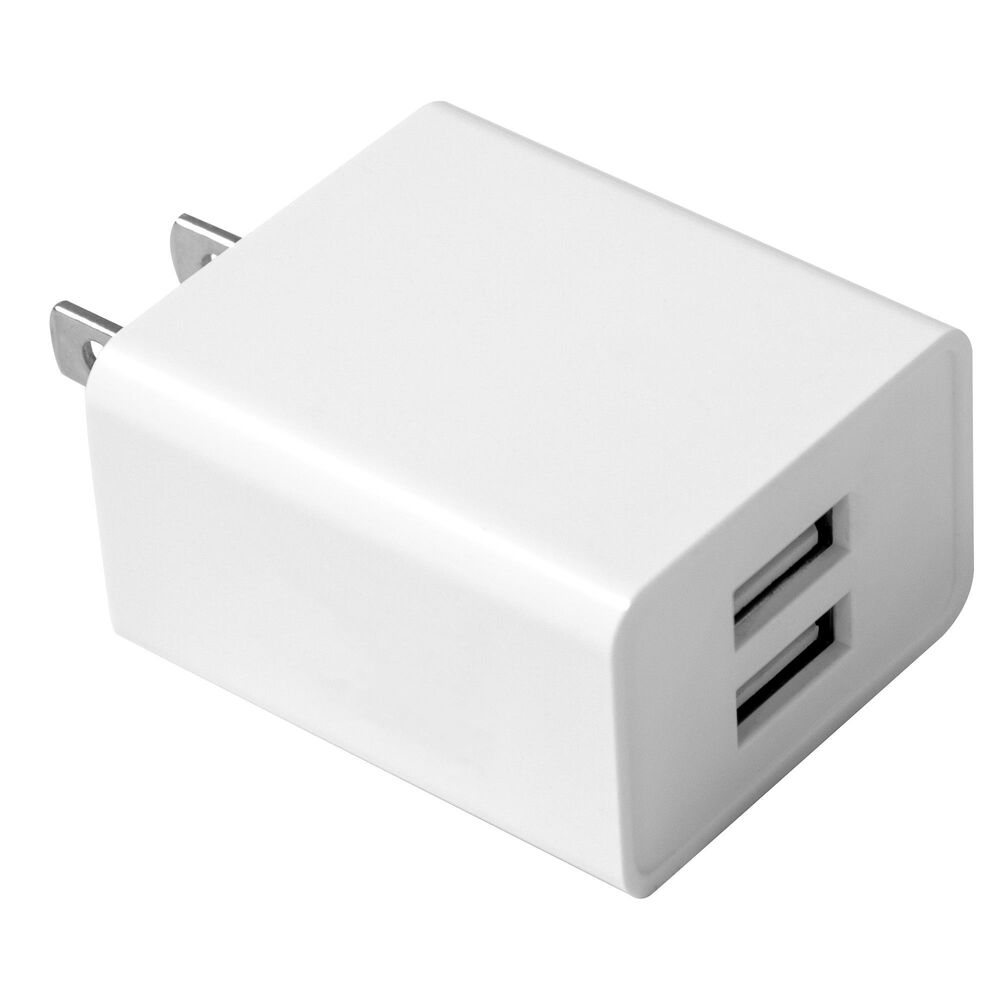 Pom Gear MaxCharge Dual USB Wall Plug Charger in White, , large