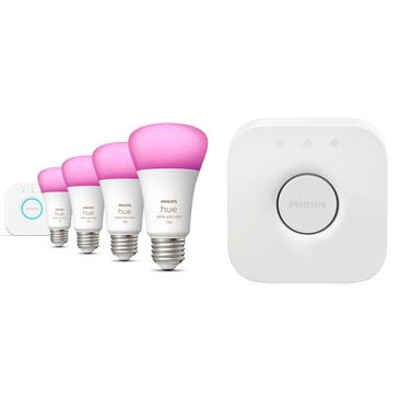 Philips Hue Bridge 2.0 & E26 Starter Kit 4pk, , large