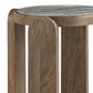Ashley Gavrilley End Table in Light Gray Wash, White and Taupe, , large