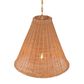 Creative Coop Rosemary 1-Light Small Pendant with Natural Shade, , large