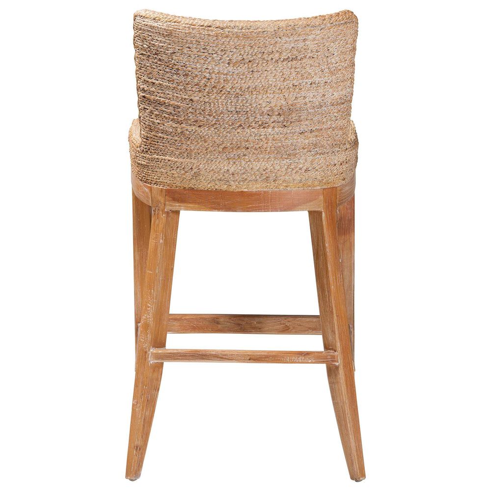 Baxton Studio Ridley Bar Stool in Whitewash, , large