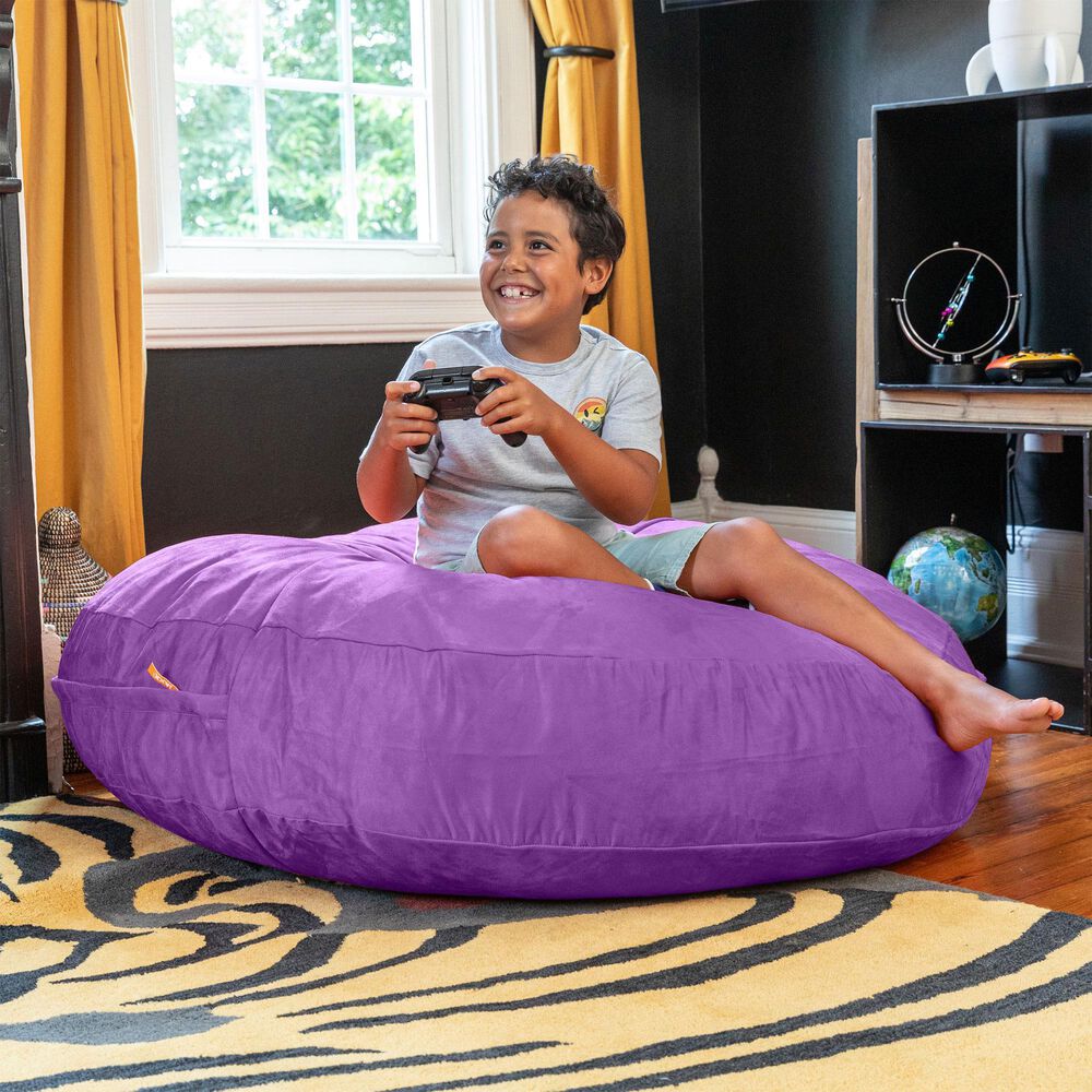 Jaxx 4&#39; Cocoon Kids Bean Bag in Grape, , large