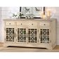 Waltham Craftsman 60" TV Console in Antique Cream, , large