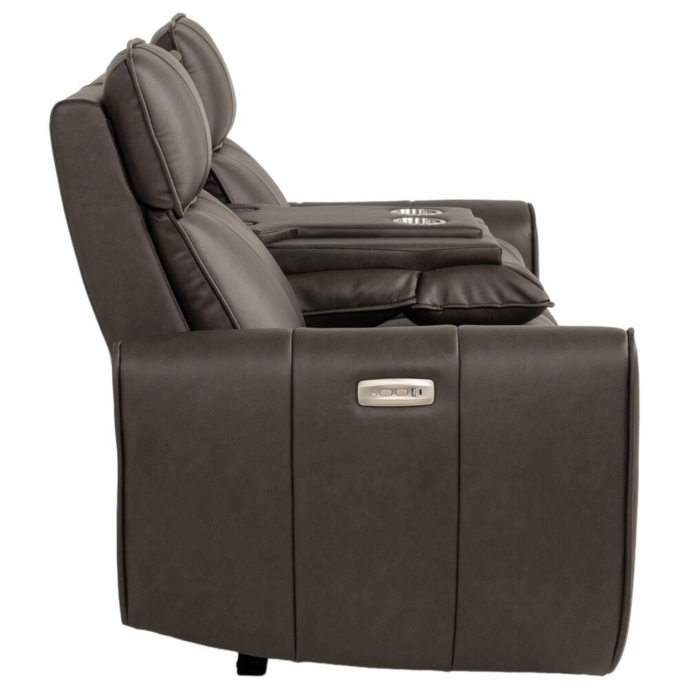 Aurora Furnishings Power Headrest Reclining Sofa in Dallas Espresso, , large