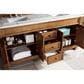 James Martin Vanities Brookfield 72" Double Bathroom Vanity in Country Oak with 3 cm Carrara White Marble Top and Rectangle Sink, , large