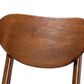 Baxton Studio Katya Bar Stool with Grey Cushion in Walnut Brown (Set of 2), , large