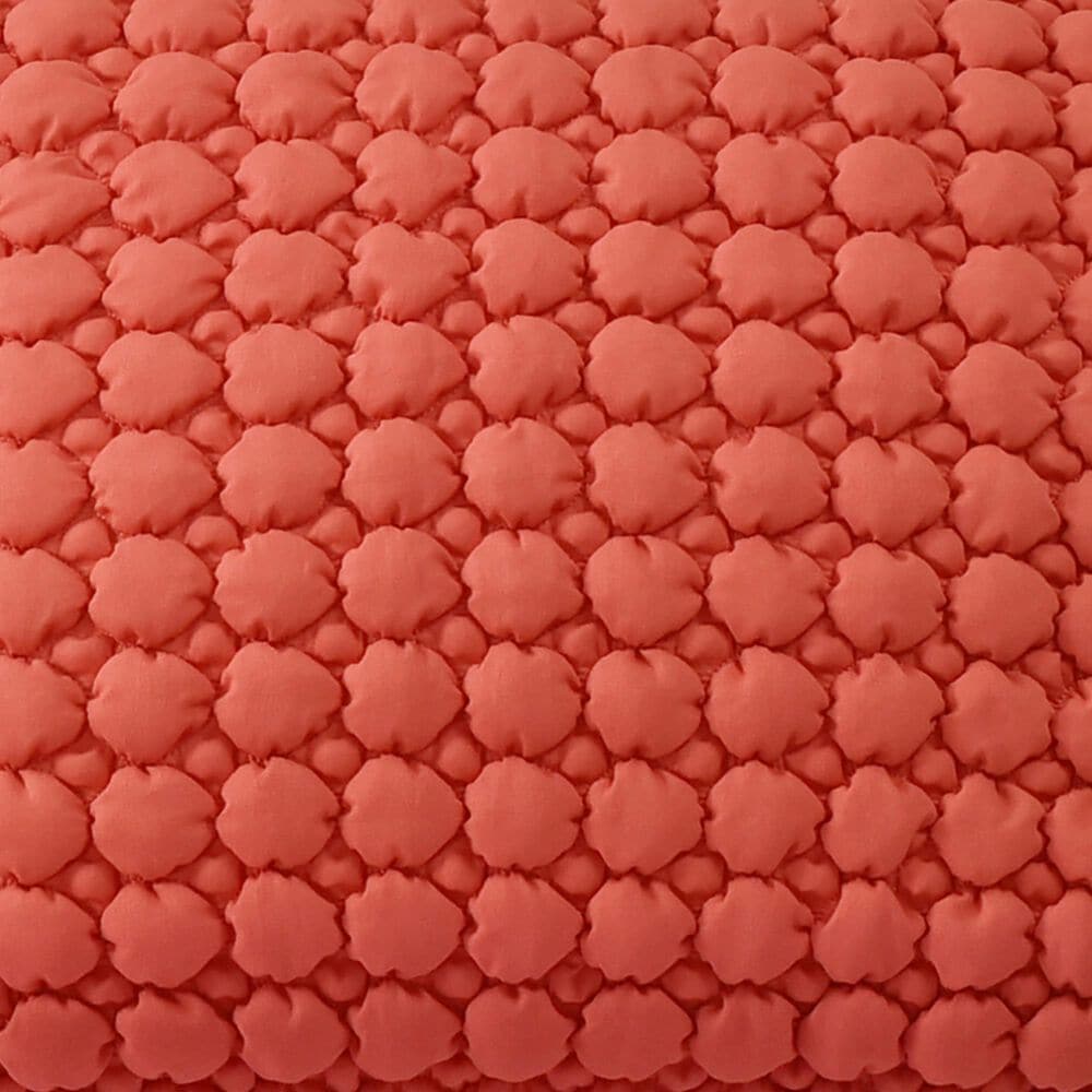 J. Queen Bold Cloud Puff 3-Piece Full/Queen Quilt Set in Melon, , large