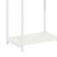HOMLUX 2-Tier End Table with Open Shelf Storage Display in White, , large