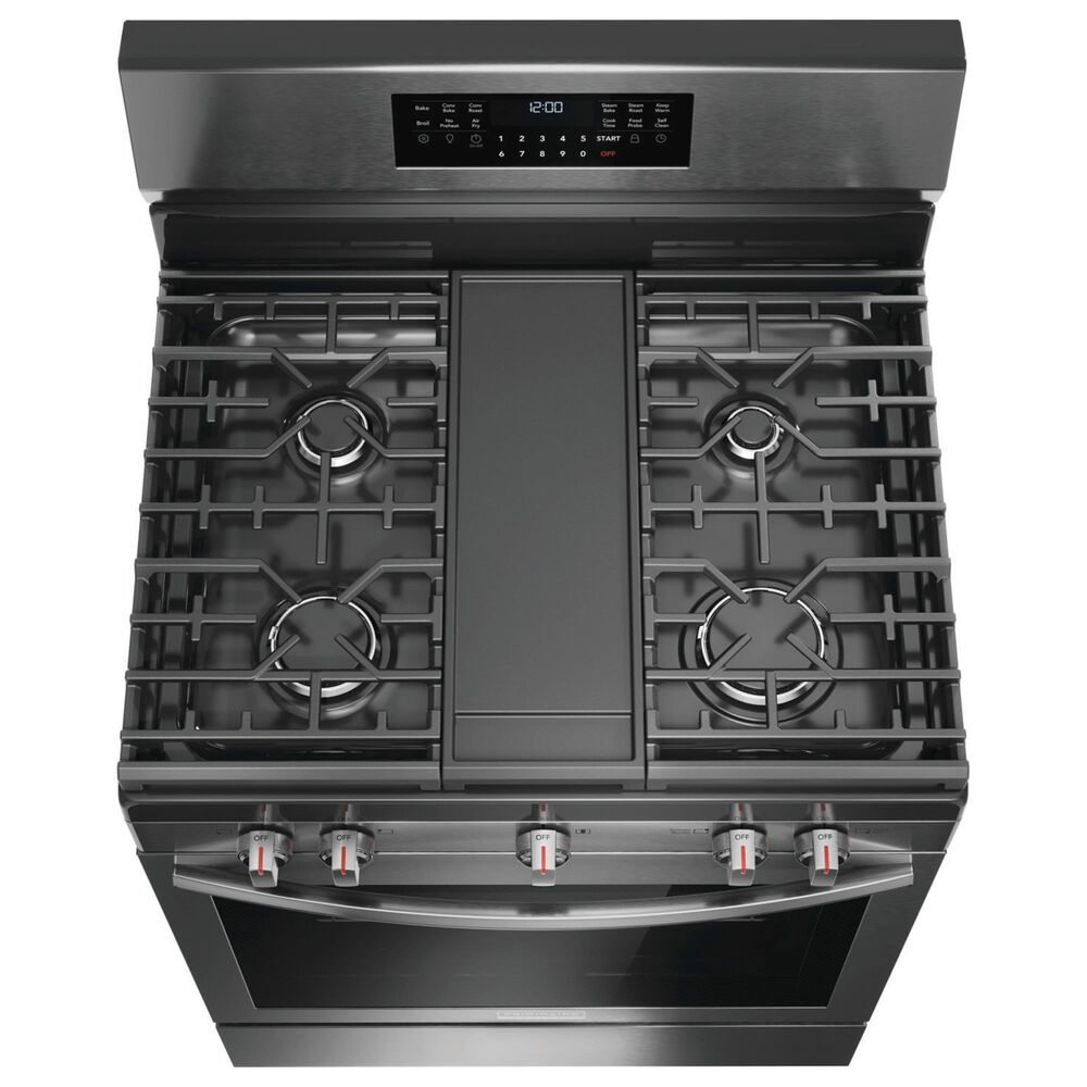Frigidaire Gallery 30&quot; Rear Control Gas Range with Total Convection in Black Stainless Steel, , large