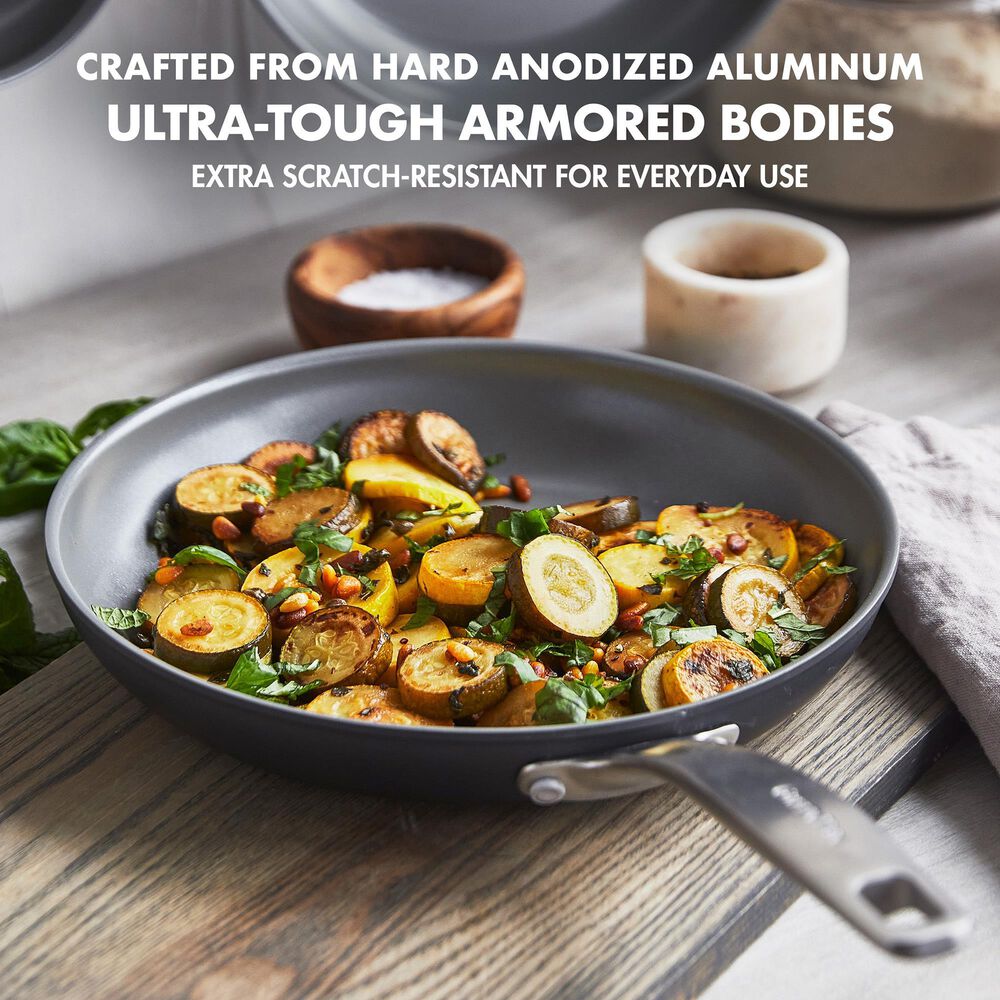 Green Pan Chatham Ceramic Nonstick 8" and 10" Open Frypan Set in Grey, , large