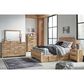 Ashley Hyanna Full Panel Bed with 1 Side Storage in Tan Brown, , large