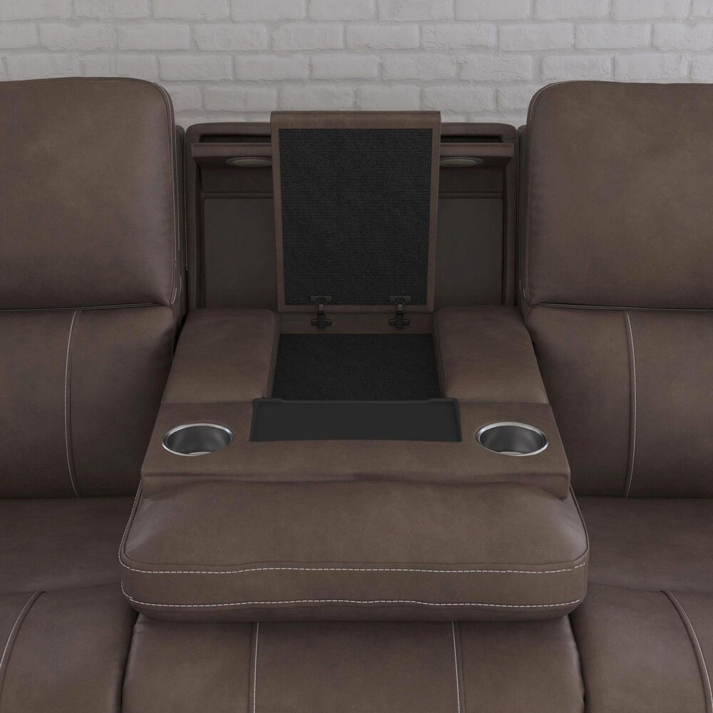 Flexsteel Carter Power Reclining Sofa and Recliner in Cappuccino, , large