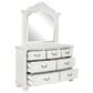 Ashley Montelaine 5-Piece King Panel Bedroom Set in Antique White, , large