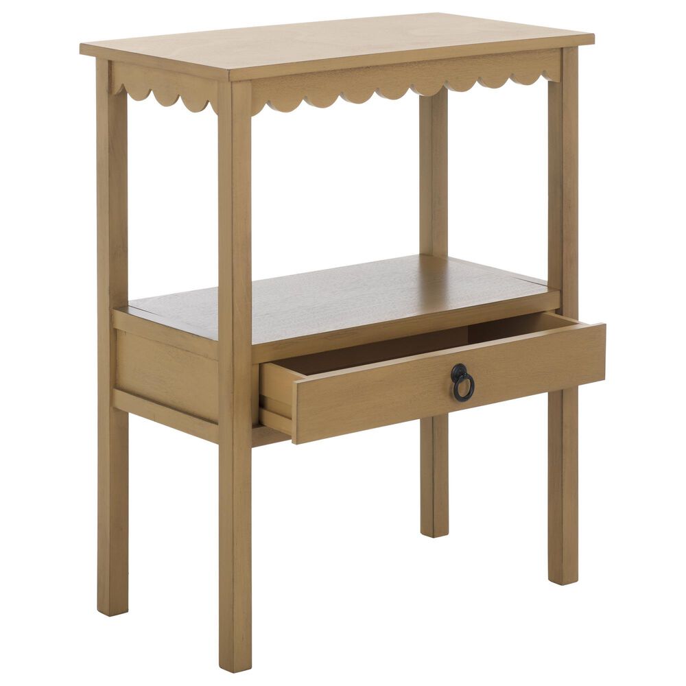 Safavieh Haven Low Drawer End Table in Desert Brown, , large