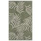 Nourison Garden Oasis GOA01 Green and Ivory 3" x 5" Indoor/Outdoor Area Rug, , large