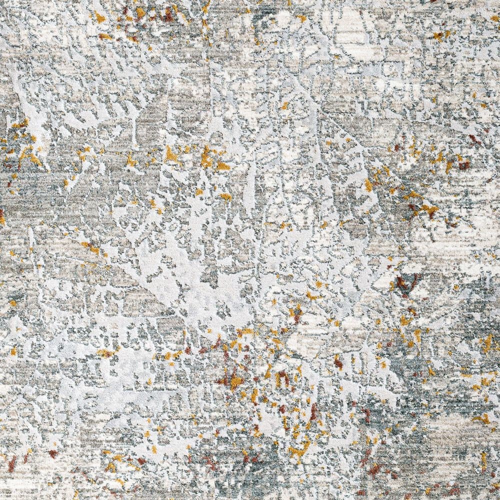 Surya Dresden Gray, White, Medium Gray, Light Slate, Mustard and Rust 9' x 12'2" Area Rug, , large