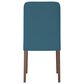 Ashley Lyncott Side Chair with Blue Cushion in Brown, , large
