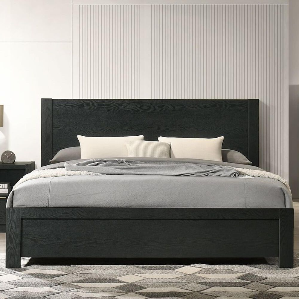 Mayberry Hill South Bend Contemporary King Panel Bed in Black, , large