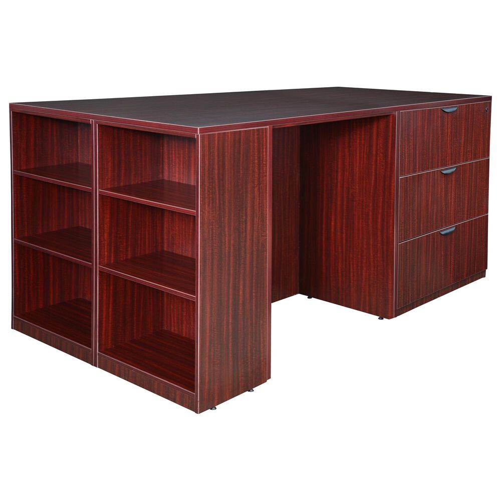 Regency Global Sourcing Legacy 5-Piece Stand Up Office Set in Mahogany, , large