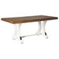 Ashley Valebeck Rectangular Dining Room Table in Vintage White and Brown, , large