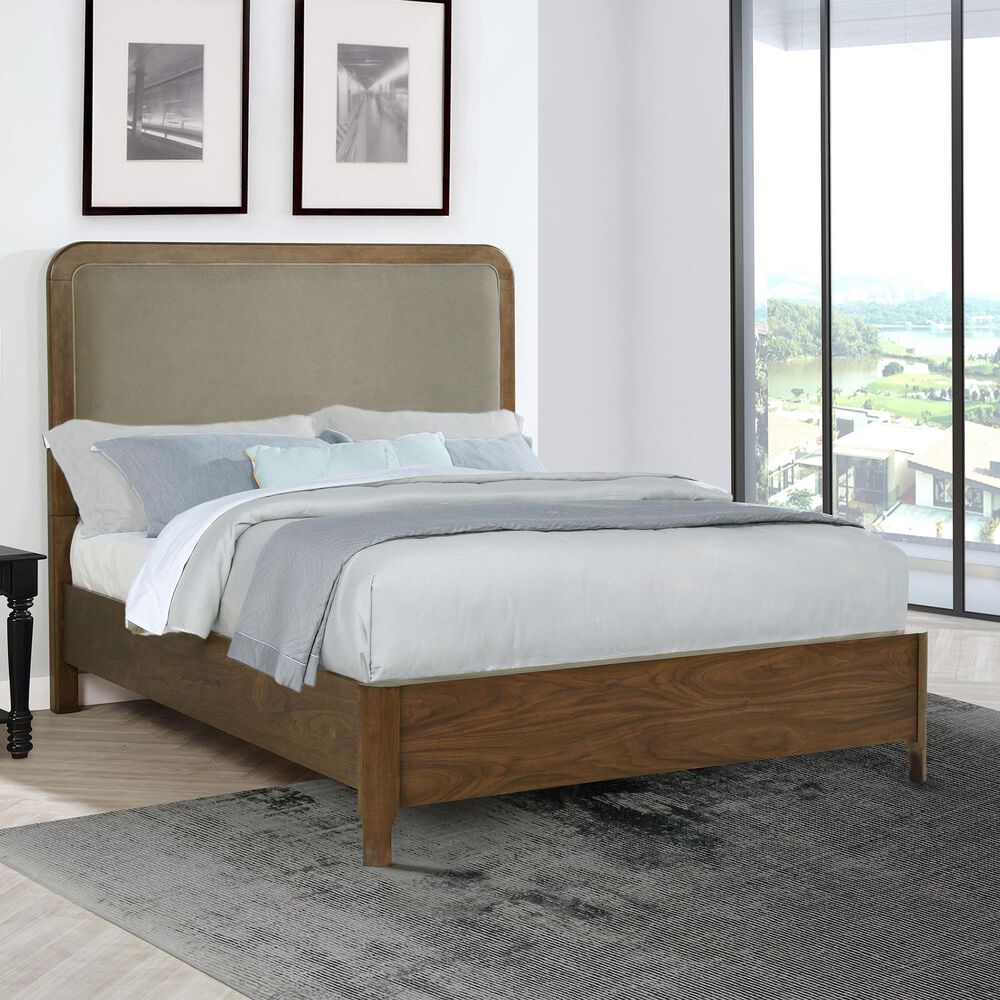 Pacific Landing Maderia Queen Side Rails and Slats in Walnut, , large
