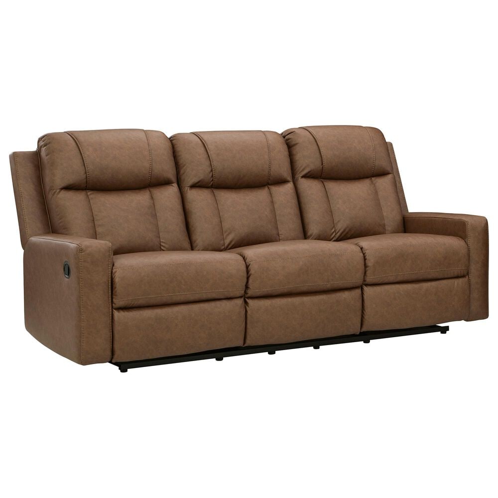 Ashley Mackmenville Manual Reclining Sofa in Caramel, , large