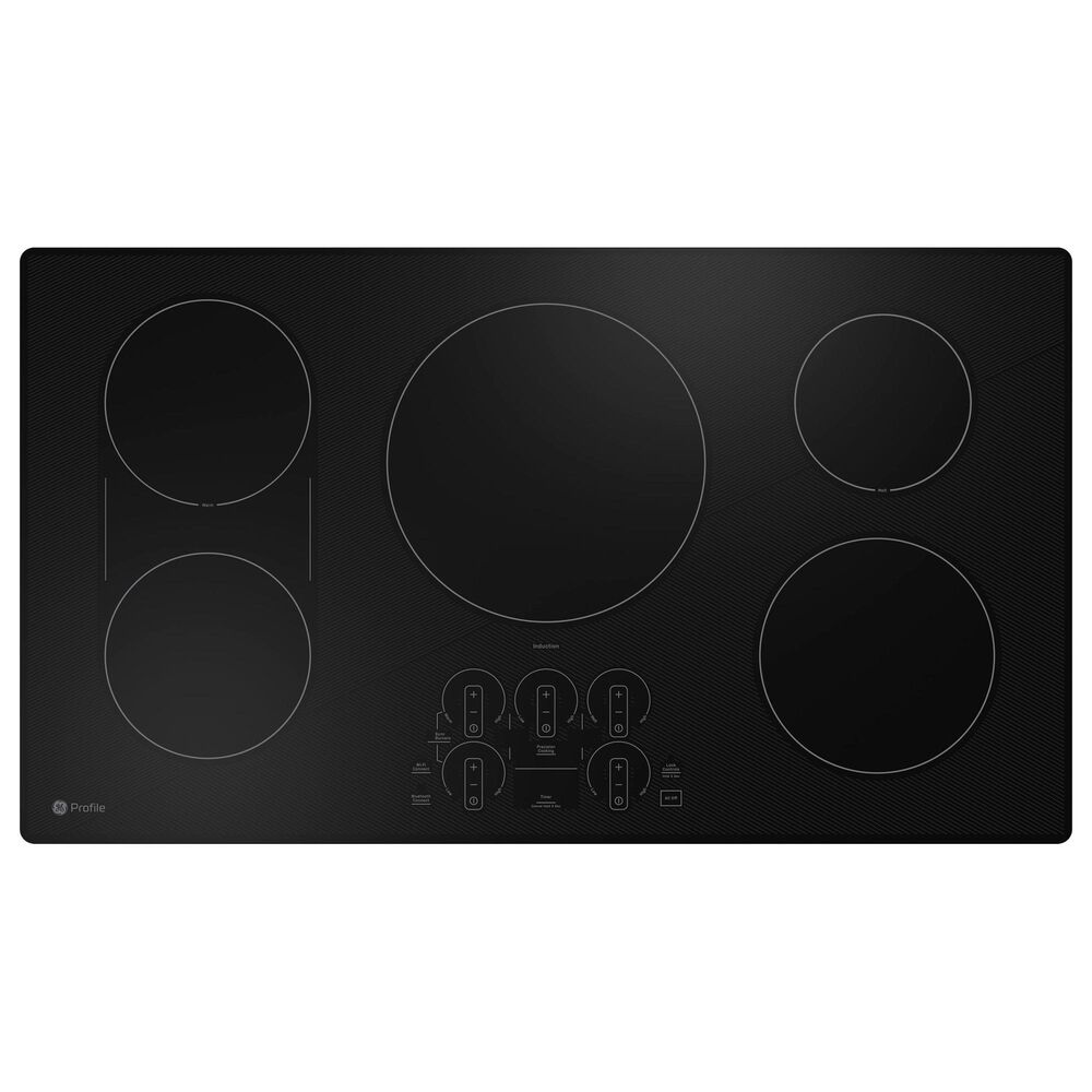 GE Profile 2-Piece Kitchen Package with Stainless Steel 30" Smart Built-In Single Wall Oven and Black 36" Energy Star Induction Cooktop, , large