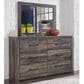 Ashley Drystan Youth Dresser and Mirror in Rustic Brown, , large