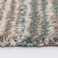 Central Oriental Tulsa Dunkerton 5" x 7"3" Aqua and Blue Navy Area Rug, , large