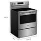 Maytag 2-Piece Kitchen Package with 1.1 Cu. Ft. Over-the-Range Flush Microwave and 5.3 Cu. Ft. Electric Range in Fingerprint Resistant Stainless Steel, , large