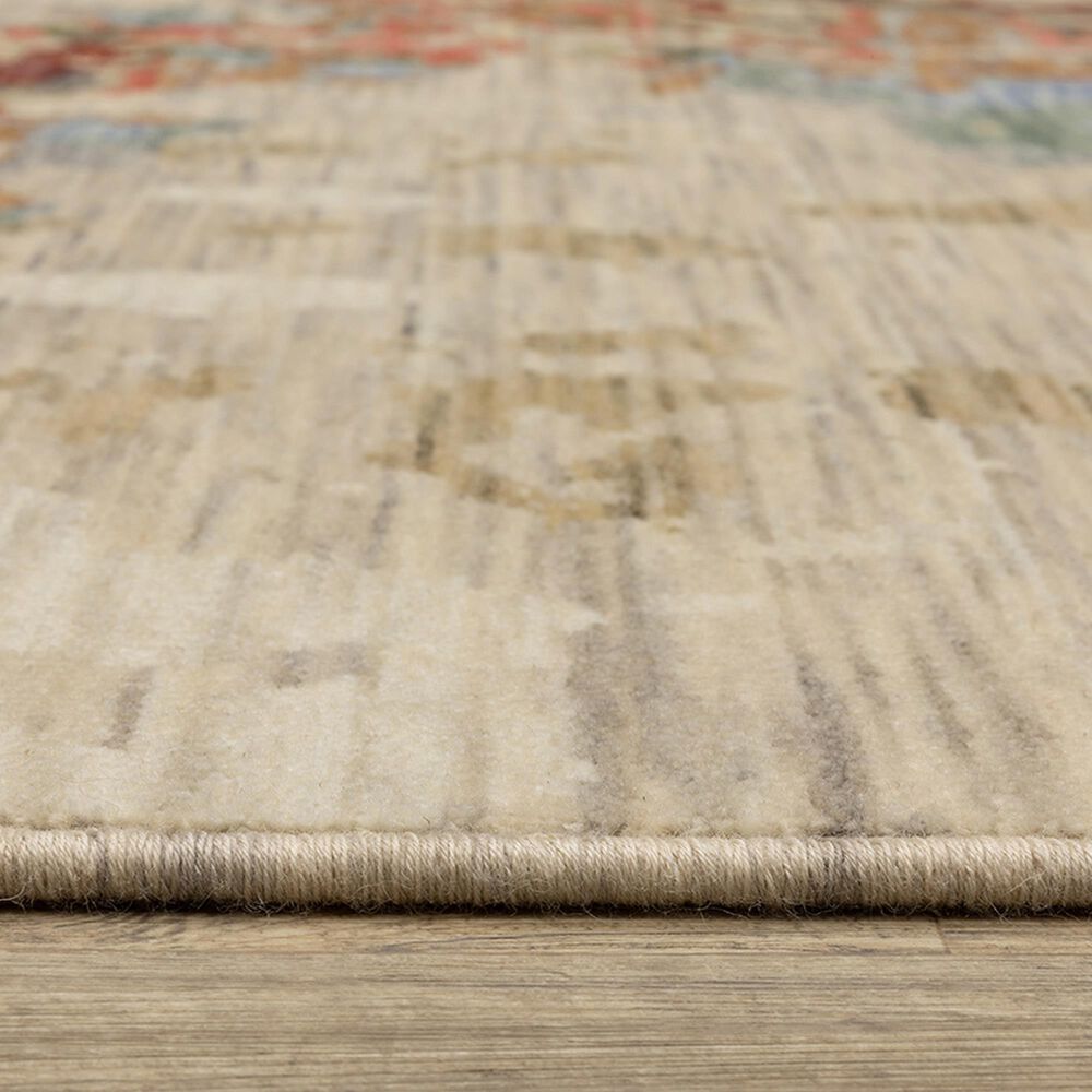 Oriental Weavers Soleri SOL09 2&#39; x 3&#39; Beige and Red Area Rug, , large
